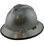 MSA V-Gard Full Brim Hard Hats with Staz-On Suspensions Silver - with Protective Edge