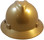 MSA V-Gard Full Brim Hard Hats with Staz-On Suspensions Gold