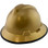 MSA V-Gard Full Brim Hard Hats with Staz-On Suspensions Gold - with Protective Edge