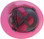 MSA V-Gard Full Brim Hard Hats with Fas-Trac Suspensions Hot Pink Ratchet Inside