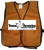 Add A Text Imprint to Your Ceremonial Gold Safety Vests (ONE COLOR