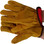 Grain Cowhide Gloves with Red Fleece Lining