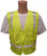 Lime MESH SURVEYOR Safety Vests CLASS 2 with Silver Stripes Front