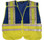 ERB BLUE Safety Vests ~ 3 pockets with Lime/Silver Reflective Stripes pic 4