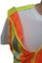 ANSI 207-2006 Public Service Safety Vests ~ MESH Orange with Lime/Silver Stripes ~ 5 point Velcro Tear-Away shoulder pic