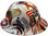 Patriot Day Hydro Dipped Hard Hats, Cap Style Design ~ Left Side View