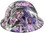 Glamour Camo Pink Hydro Dipped Hard Hats Full Brim Style Design - Left Side View