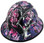 Glamour Camo Pink Hydro Dipped Hard Hats Full Brim Style Design - Edge Left