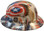 Patriot Day Hydro Dipped GLOW IN THE DARK Hard Hats ~ Left Side View