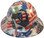 Patriot Day Hydro Dipped GLOW IN THE DARK Hard Hats ~ Front View