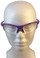 ERB Ella Safety Glasses with Purple Frame and Clear Lens ~ Front View