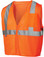 Pyramex Class 2 Hi-Vis Mesh Lime Safety Vests w/ Silver Stripes ~ Front View