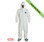 DuPont TYVEK Nonwoven Fiber Coveralls With Hood, Elastic Wrists and Ankles ~ Front View