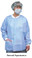 Polypropylene Lab Jacket Blue w/ 3 Pockets. Snap Front   pic 2