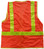 Orange MESH SURVEYOR Safety Vests CLASS 2 with Lime Stripes  pic 2