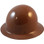 MSA Skullgard Full Brim Hard Hat with Staz On Suspension - Brown