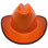 Outlaw Cowboy Hardhat with Ratchet Suspension Orange with Optional Edge
Front View