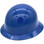 MSA Skullgard Full Brim Staz On Suspension Royal Blue - Oblique Left