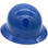 MSA Skullgard Full Brim Staz On Suspension Royal Blue - Oblique Right