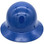 MSA Skullgard Full Brim Staz On Suspension Royal Blue - Back