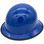 MSA Skullgard Full Brim Staz On Suspension Royal Blue - Edge Oblique Left