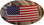 USA Flag Hard Hat Sticker Standard (Stars to Left) close up