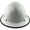 Pyramex Ridgeline Full Brim Style Hard Hat with White Graphite Pattern with Protective Edge - Front