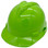 MSA V-Gard Cap Style Hard Hats with Swing Suspensions HiViz Lime - Oblique Left