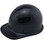 Skullgard Cap Style With Ratchet Suspension Black ~ Oblique View with edge