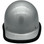 Skullgard Cap Style With Ratchet Suspension Silver  - Edge Front