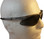 Jackson Nemesis SILVER Frame Safety Glasses with Fog Free Smoke ~ Closeup