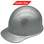 MSA Skullgard  (LARGE SHELL) Cap Style Hard Hats with Ratchet Suspension Silver
  - Oblique Left