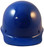 MSA Skullgard  (LARGE SHELL) Cap Style Hard Hats with Ratchet Suspension - Blue  - Front View