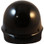 MSA Skullgard  (LARGE SHELL) Cap Style Hard Hats with Ratchet Suspension - Black  ~ Front View