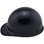 MSA Skullgard  (LARGE SHELL) Cap Style Hard Hats with Ratchet Suspension - Black ~ Left View with edge