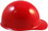 MSA Skullgard (LARGE SHELL) Cap Style Hard Hats with STAZ ON Suspension - Red - Right Side View