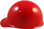 MSA Skullgard (LARGE SHELL) Cap Style Hard Hats with STAZ ON Suspension - Red - Left Side View