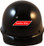 MSA Skullgard (LARGE SHELL) Cap Style Hard Hats with STAZ ON Suspension - Black ~ Front View