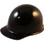 MSA Skullgard (LARGE SHELL) Cap Style Hard Hats with STAZ ON Suspension - Black ~ Oblique View