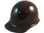 MSA Skullgard Cap Style With STAZ ON Suspension Brown - Oblique View