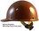 Skullgard Cap Style With Swing Suspension Brown - Swing Suspension in Normal Position