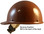 Skullgard Cap Style With Swing Suspension Brown - Swing Suspension in Reverse Position