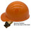 Skullgard Cap Style With Swing Suspension Orange - Swing Suspension Reverse