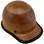 MSA Skullgard Cap Style With STAZ ON Suspension with edge- Natural Tan - Oblique Right Side View