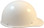 MSA Skullgard Cap Style Hard Hats - White - Right Side View