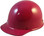 MSA Skullgard Cap Style Hard Hats - Staz On Suspensions - Raspberry  - Oblique View