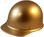 MSA Skullgard Cap Style Hard Hats - Staz On Suspensions - Gold - Oblique View