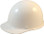 MSA Skullgard Cap Style Hard Hats - Ratchet Suspensions - White  - Oblique View