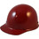 MSA Skullgard Cap Style Hard Hats - Ratchet Suspensions - Maroon - Oblique View