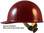 Skullgard Cap Style Hard Hats With Swing Suspension Maroon 